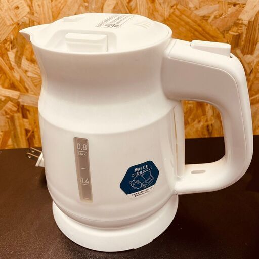 11305 TOPVALU 電気ケトル 2021年製 0.8L 2月18、19日大阪 条件付き配送無料！
