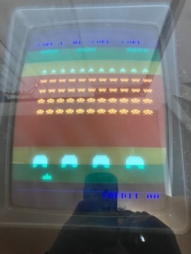 他サイトで30万円　激安　スペースインベーダーカラー　タイトー　テーブルゲーム機　14インチ　鍵　コイン箱なし　音出ない