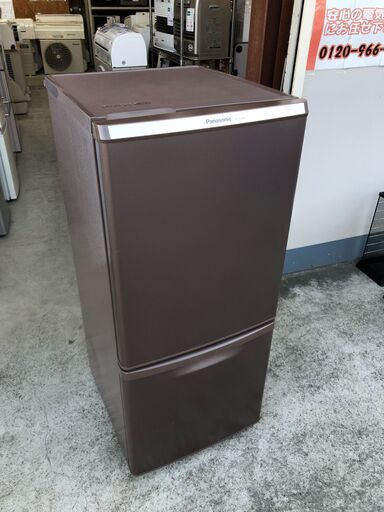 【動作保証あり】Panasonic 2017年 NR-B149W 138L 2ドア 冷凍冷蔵庫【管理KRR457】