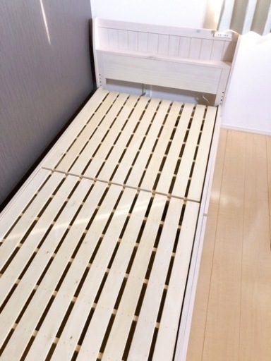 【引取】すのこベッド シングル スノコ ニトリ 引き出し・コンセントあり