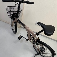JEEP 折りたたみ自転車20インチ ほぼ未使用 BAA シマノ6段変速 ライトロック付 JEEP JE-206G 2022年の画像