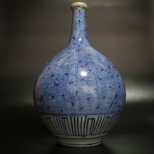 古伊万里 微塵唐草　大徳利