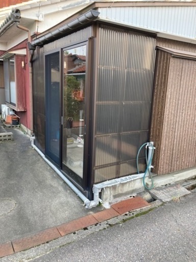 風除室アルミサッシ(解体済み)//