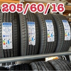 新品、205/60/16 (4本)タイヤ+交換、安い、早い、アマ...