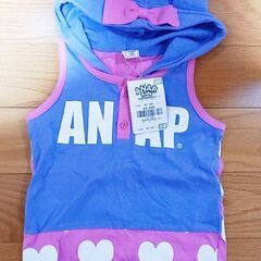 【処分】★新品★ANAP★猫耳フード付きタンクトップ★