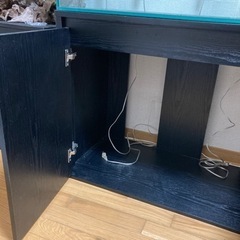 引取限定［90cmガラス水槽・水槽台・ライト］セット　2/27までの画像