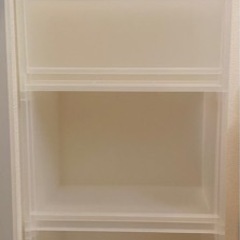 無印良品 収納ラック、引き出し式ケースの画像