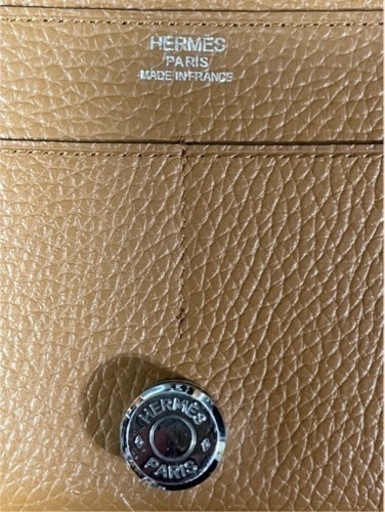 【送料込み】HERMES エルメス ドゴンGM 長財布（オレンジ）【値下げ交渉可】