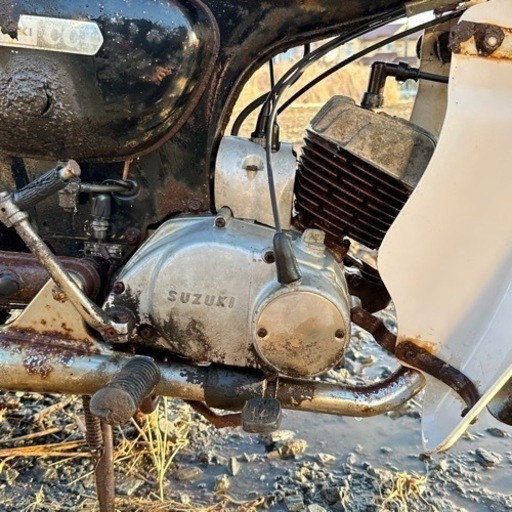 K10 1960年代？　SUZUKI セルペット 圧縮あり 初期 不動　ジャンク コレダ部品取り スズキ