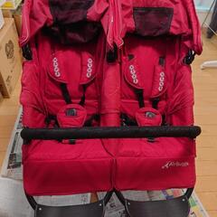 美品 エアバギーAirBuggyココダブル ベビーカー 2人乗り チェリーレッド 美品 エアバギーAirBuggyココダブル ベビーカー 2人乗り チェリー