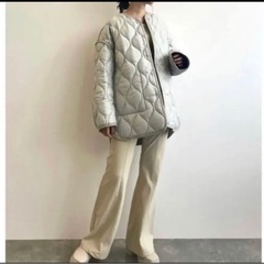 【タグ付き】ココディール COCODEAL キルティングブルゾンの画像