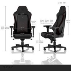 noblechairs(ノーブルチェアーズ) NBL-HRO-PU-BRD-SGL(レッド) noblechairs HERO ラージサイズ ゲーミングチェア