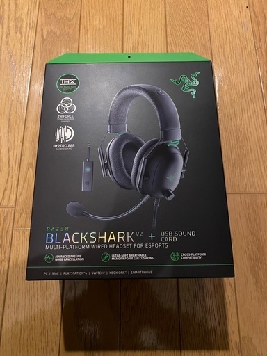 RAZER ゲーミングヘッドホン Black Shark V2 中古