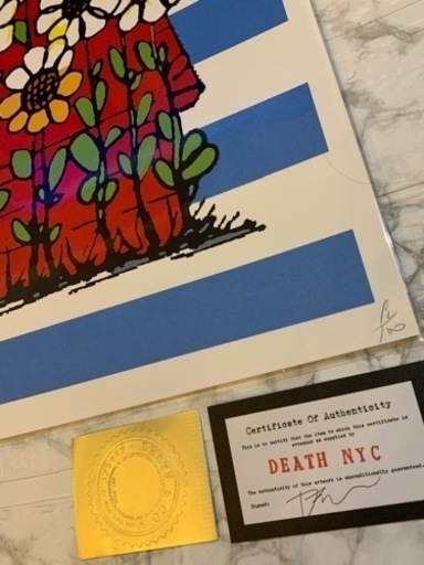 決まりました。売約済　正規品DEATH NYC  世界限定100枚 ポップアート 現代アート