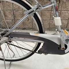 電動アシスト自転車 KE-EHAD63S シルバー 26インチ 中古の画像