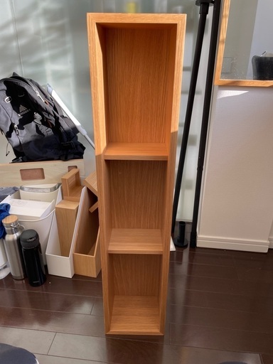 無印　壁に付けられる家具箱    オーク材突板　８８ｃｍ