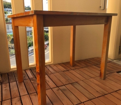 中古ウッドテーブル(60cm×90cm×75cm)