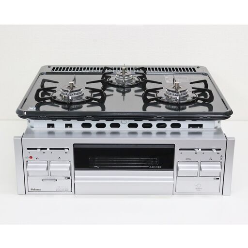 【ヤ取終了2/24】≪T201ジ≫ 美品 Paloma/パロマ ビルトイン ガスコンロ PKD-N36S LPガス用/プロパンガス用 2022年6月製造 シルバー系 台所/厨房機器 現状品