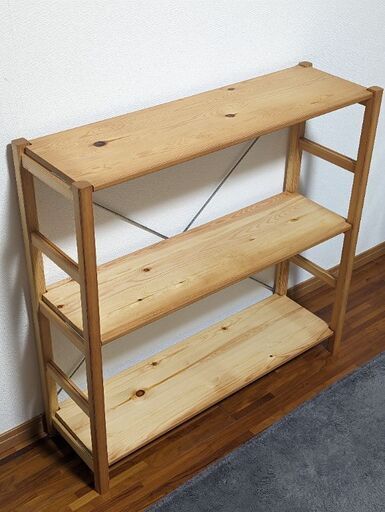 無印良品 ユニットシェルフ 奥行25cm 幅86cm 小 パイン材