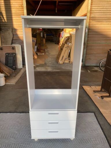 ハンガー ラック 引出し 付き ロッカー 幅59cm