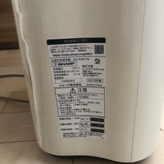 シャープ 加湿空気清浄機 KC-E40-W 2台セットの画像