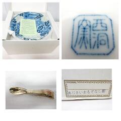 ☆T2426☆ 美濃焼 西洞窯 紫陽花 和皿セット 未使用品の画像