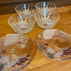 ガラスサラダボウル　フルーツ皿　6点セット