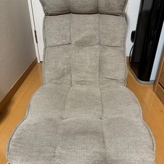 モコモコが気持ちいいレバー式座椅子 【ヘッドリクライニング／レバ...