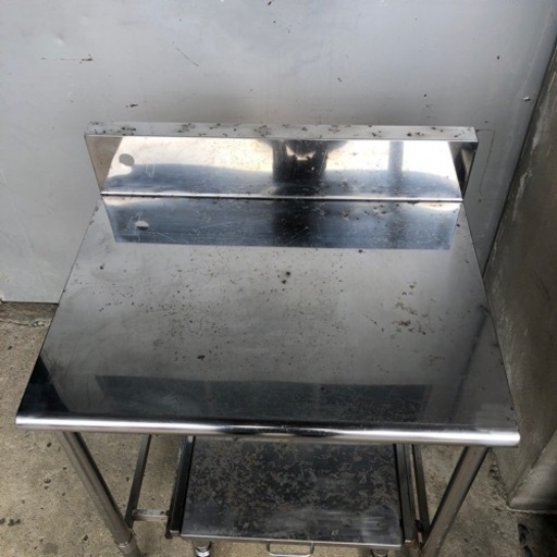 調理台 作業台 バックガード付 下スライド台付 78×60×82cm