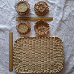 コースター5枚  お盆1枚  菓子皿？3枚の画像