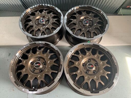 売約済み　レアマイスター★ LMG MS-9W　17×7.5J　5H114.3　＋42　ブロンズ系　4本価格　エクストレイル　RAV4　ハリアー　CX-5　デリカD5