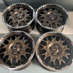 売約済み　レアマイスター★ LMG MS-9W　17×7.5J　5H114.3　＋42　ブロンズ系　4本価格　エクストレイル　RAV4　ハリアー　CX-5　デリカD5