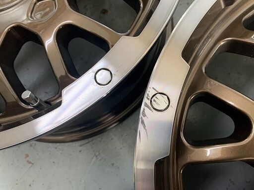 売約済み　レアマイスター★ LMG MS-9W　17×7.5J　5H114.3　＋42　ブロンズ系　4本価格　エクストレイル　RAV4　ハリアー　CX-5　デリカD5