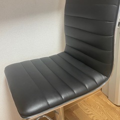 ニトリ　昇降式ハイチェア　ブラックの画像