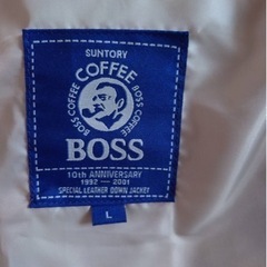 美品　レザージャケット　サントリーBOSSジャン　Lサイズの画像