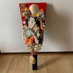 羽子板　日本人形