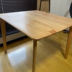 天然木　[幅90cm] ダイニングテーブル(Nコレクション T-01 90) ニトリ