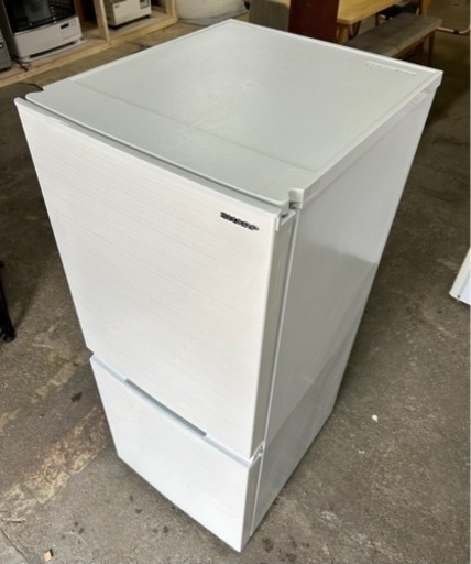 札幌市内配送無料 美品 21年製 SHARP シャープ 152L 2ドア冷蔵庫 SJ-D15G-W 