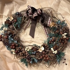手作りのリース 28cmくらい