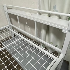 シングルパイプベッド　ニトリの画像