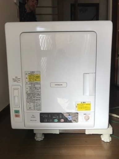 日立 HITACHI  日立除湿形電気衣類乾燥機 電気衣類乾燥機  型式 DE-N60WV  種類 除湿形回転ドラム式電気衣類乾燥機 乾燥容量6.0㎏