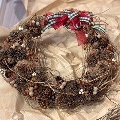 手作りのリース 33cmくらい