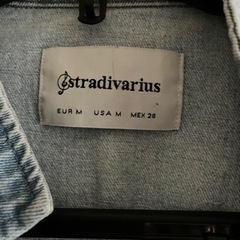 デニム地コートの画像