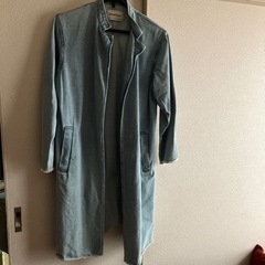 デニム地コート