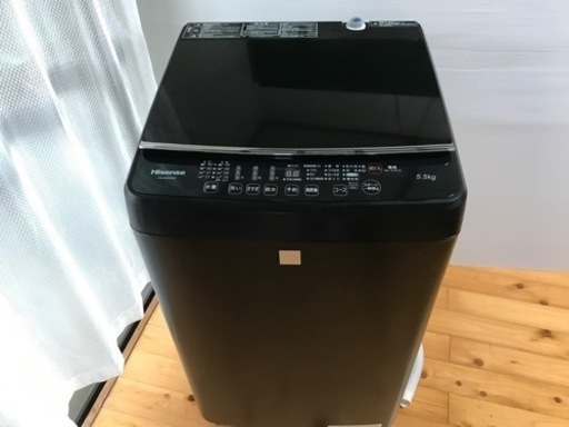 【決まりました】Hisense ハイセンス 縦型洗濯機 HW-G55E5KK 2018年製 5.5kg