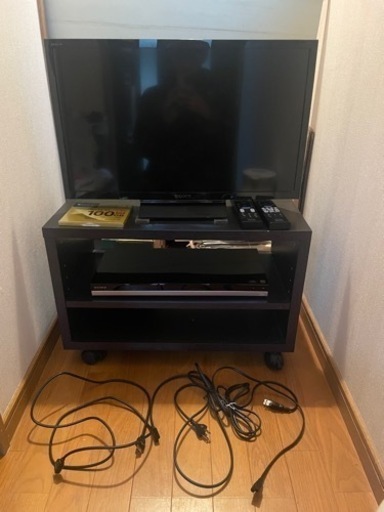 【値下げしました】sony 24型 テレビ ブルーレイレコーダー テレビ台