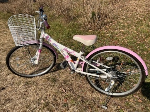 自転車　24インチ　女の子用(ブリヂストンのヘルメット付き)