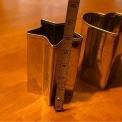型抜き　ステンレス　ハート&スターの画像