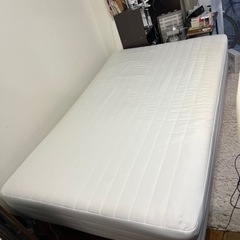 無印　セミダブル　足付きベッドマットレス　高密度ポケットコイル
