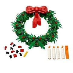 レゴ リース クリスマス クリスマスリースの画像